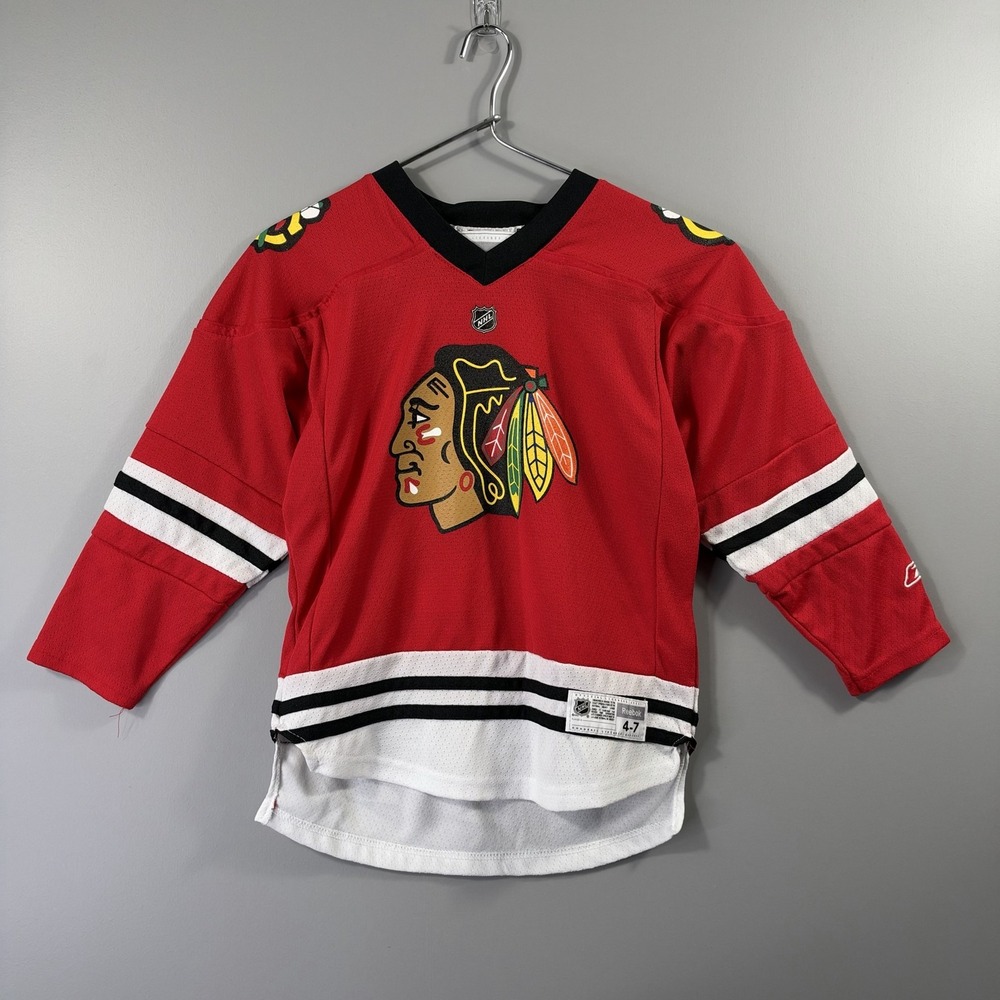 Chicago Blackhawks Jersey Boys Small Red NHL Hockey Jonathan Toews 19 Reebok